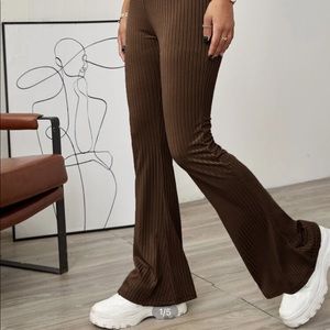 Brown Flared Pants